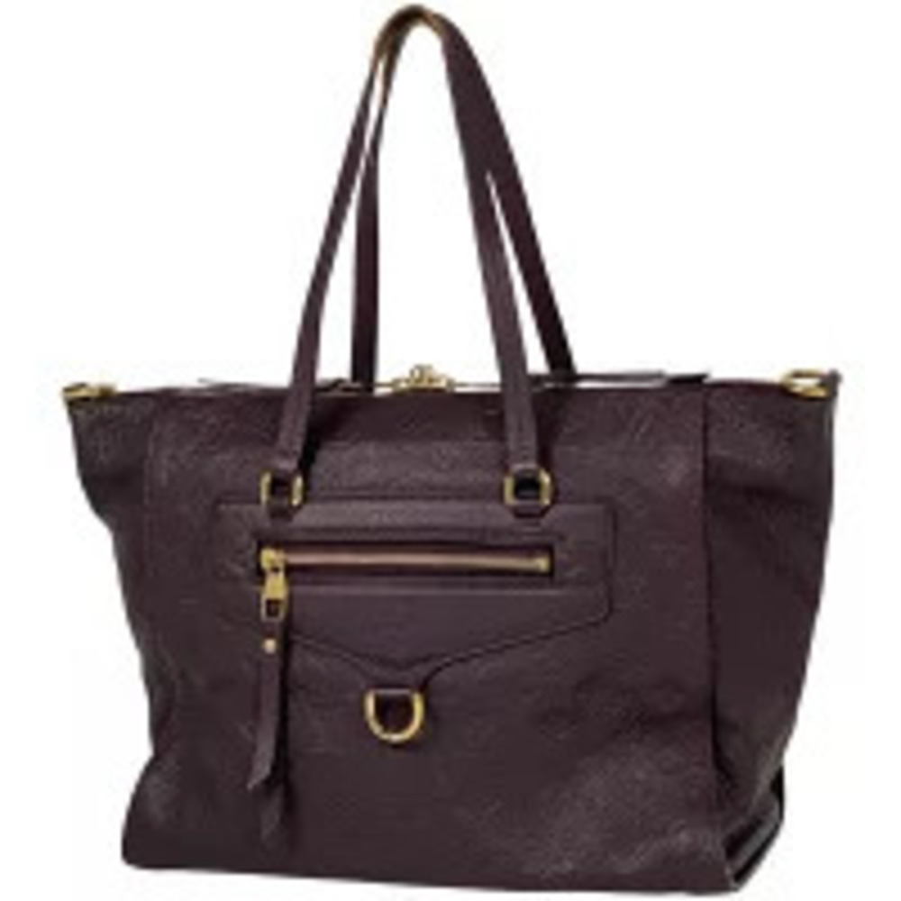Louis Vuitton Lumineuse Shoulder Bag Handbag Monogram Empreinte Aube Purple